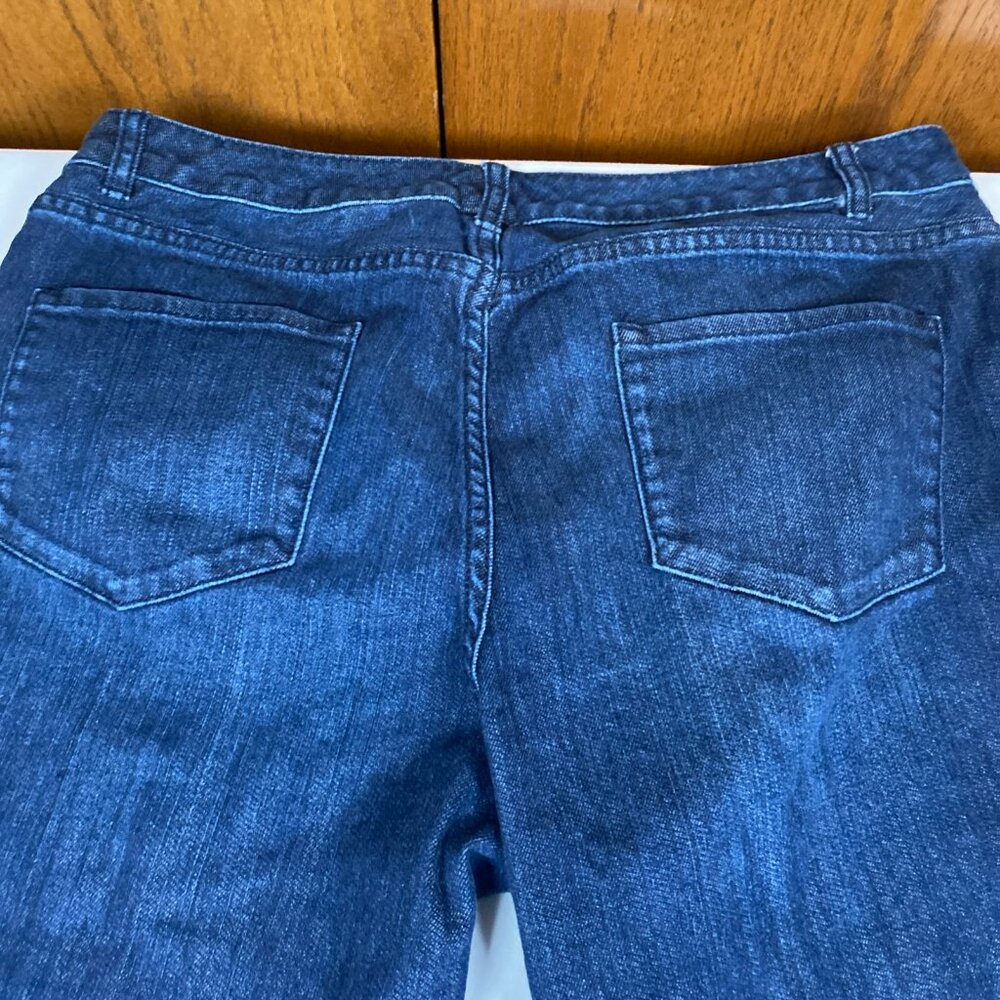 Coldwater Creek Natural Fit Capri 16 Cotton Blend Blue Jeans - Picture 6 of 6